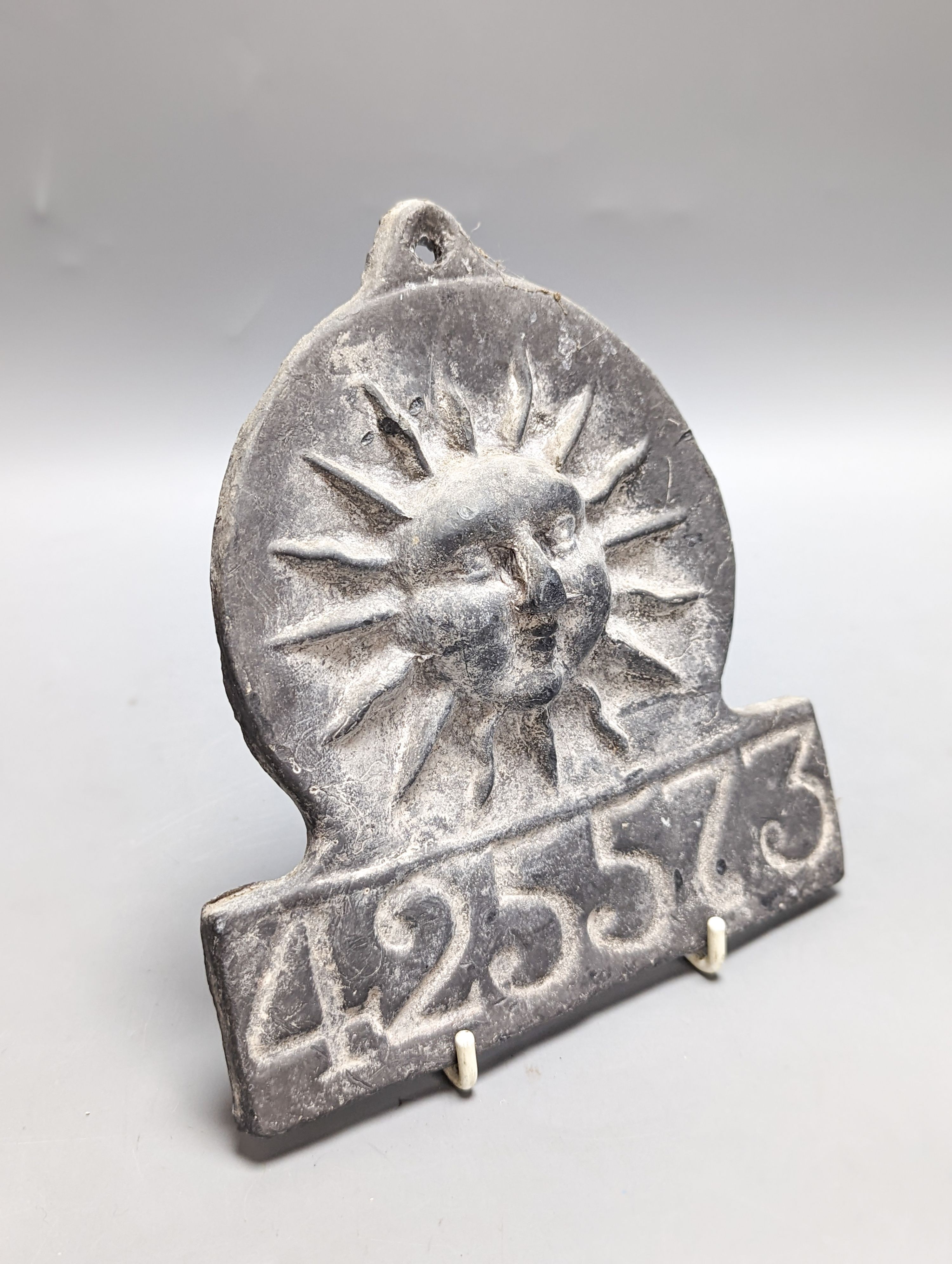 A lead sun fire label 425573 18cm